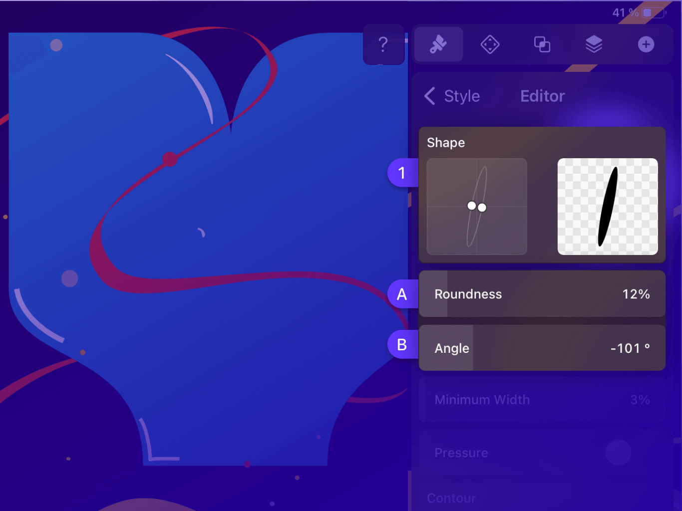 Brush Tool Vectornator Learn iPad